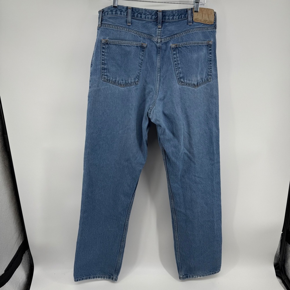 Eddie Bauer Mens Straight Leg Blue Denim Jeans Medium Wash 38x36 - Picture 3 of 6